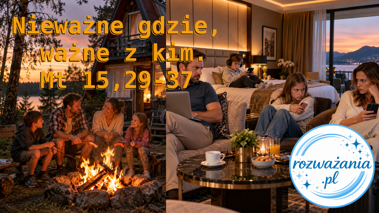 Nieważne gdzie, ważne z kim. – ilustracja do rozważania biblijnego na 3 grudnia 2025 – Mt 15,29-37