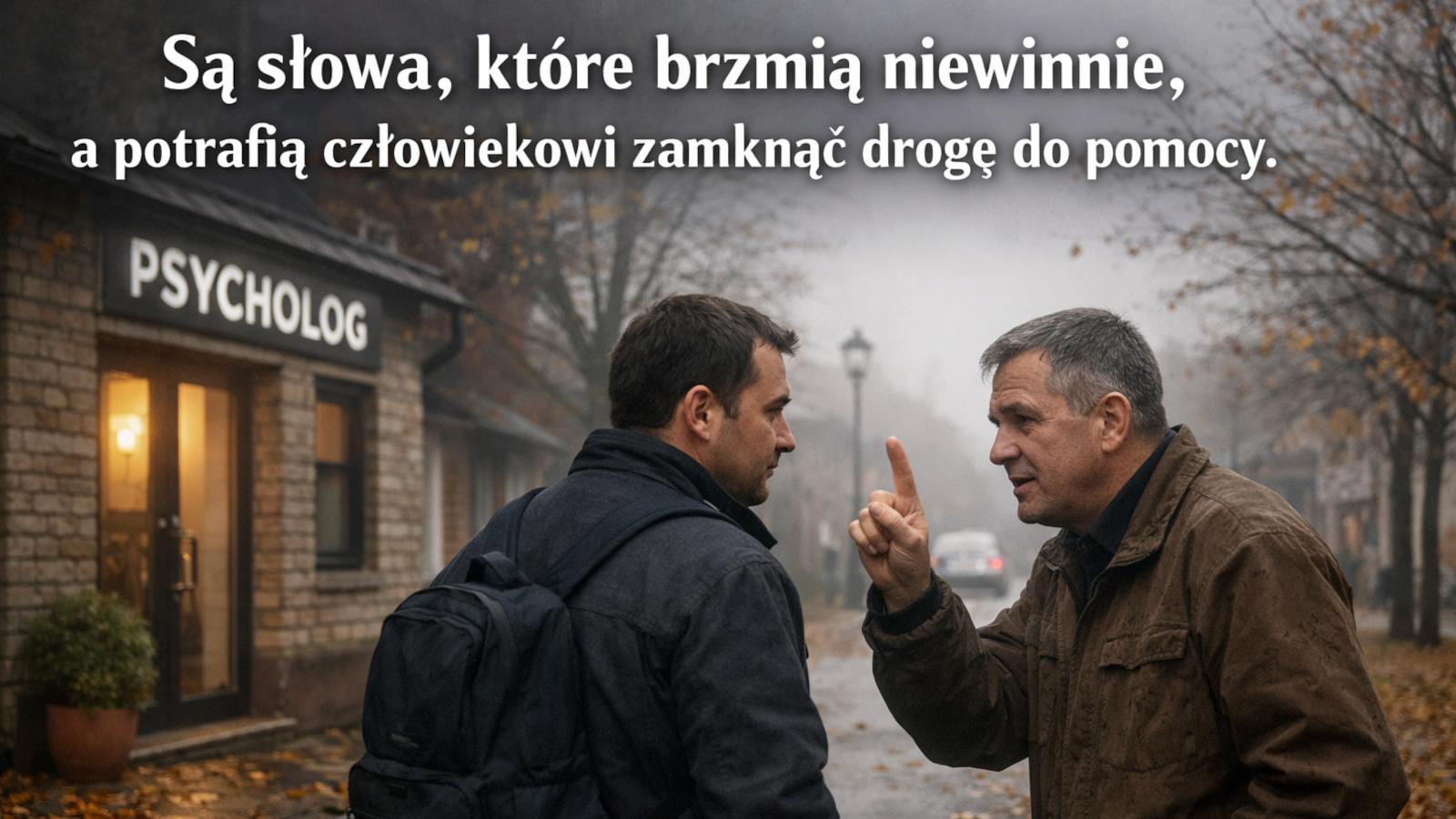 Wystarczy jedno słowo, żebyśmy przestali drugiego człowieka traktować poważnie.