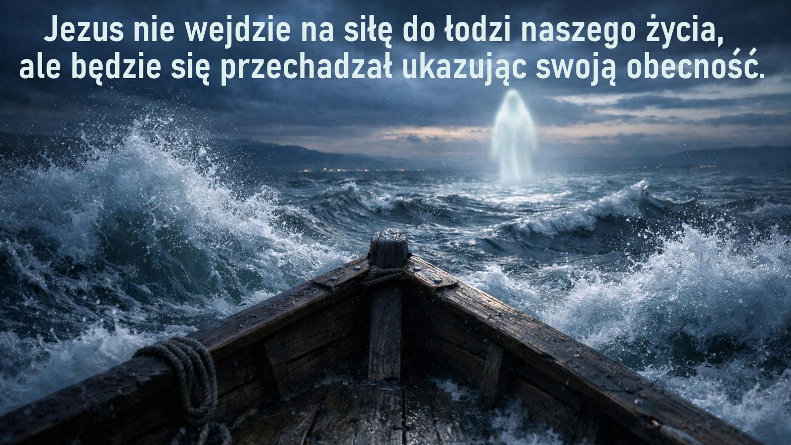 Jezus nie wejdzie na siłę do łodzi naszego życia, ale będzie się przechadzał ukazując swoją obecność.