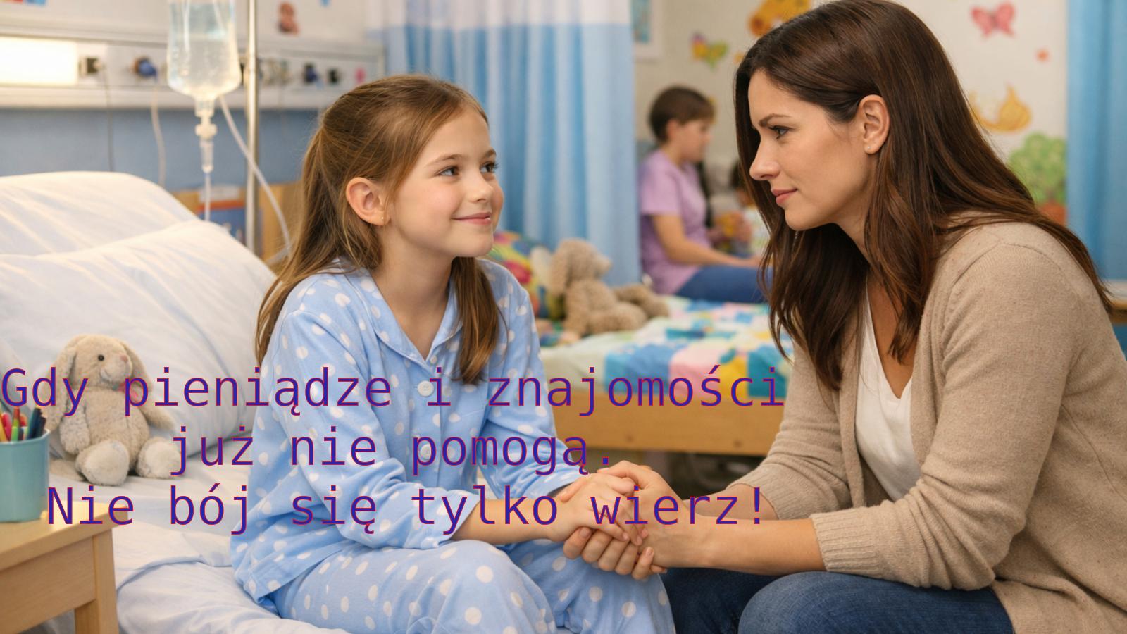 Gdy pieniądze i znajomości już nie pomogą. Nie bój się tylko wierz!
