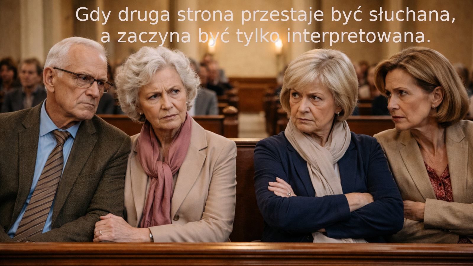 Gdy druga strona przestaje być słuchana, a zaczyna być tylko interpretowana.