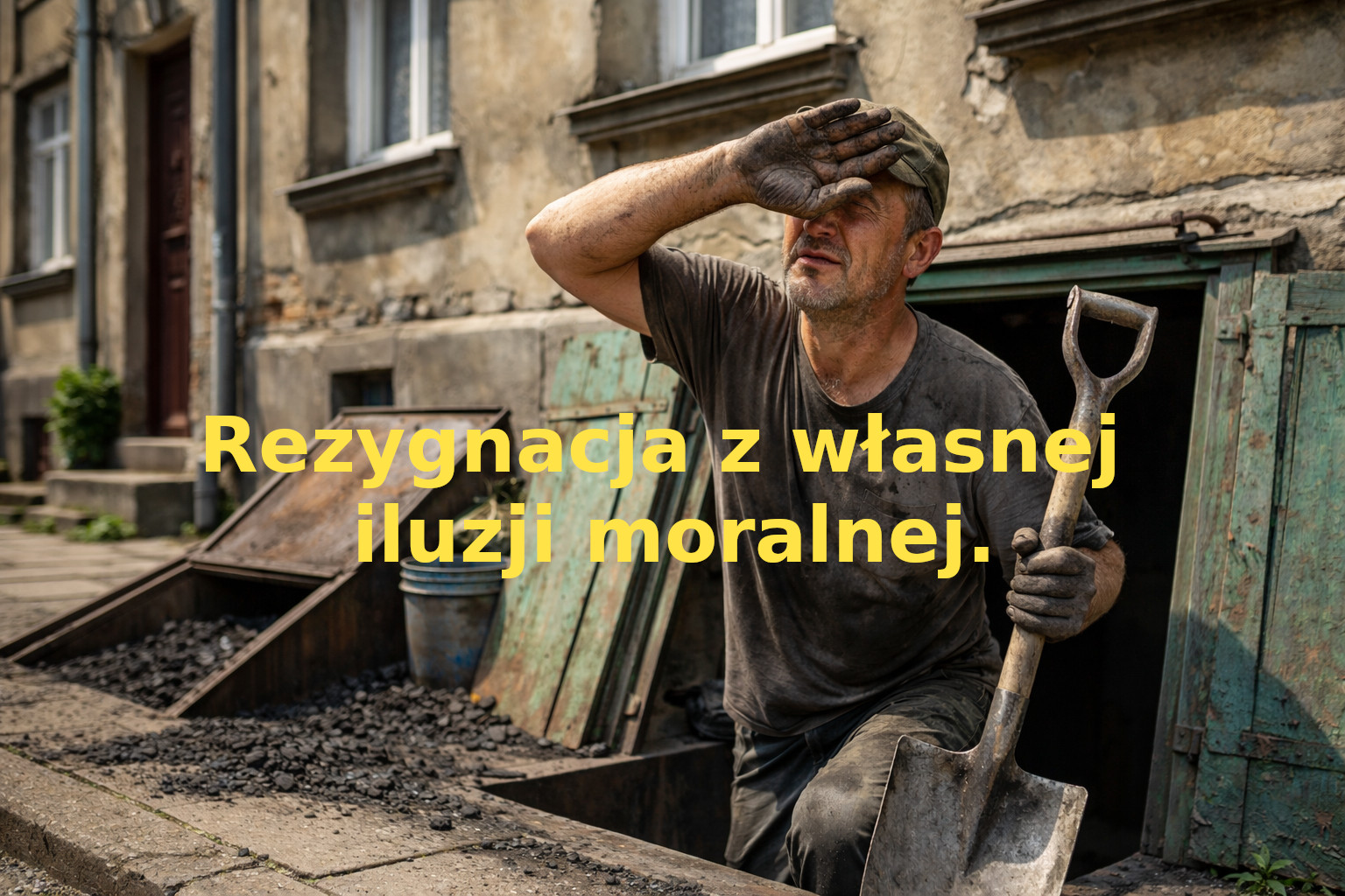 Rezygnacja z własnej iluzji moralnej.