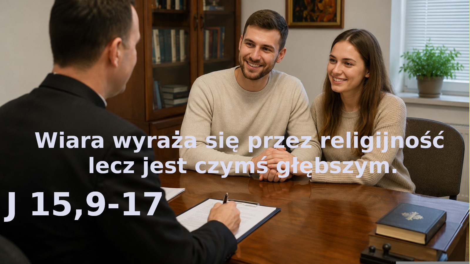 Wiara wyraża się przez religijnośc lecz jest czymś głębszym.
