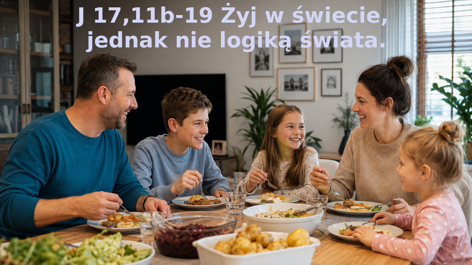 Żyj w świecie, jednak nie logiką świata. – ilustracja do rozważania biblijnego na 20 maja 2026 – J 17,11b-19