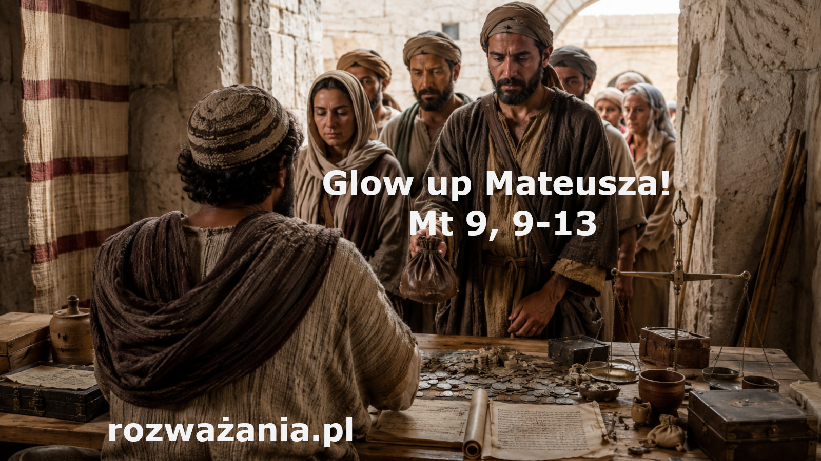 Glow up Mateusza! – ilustracja do rozważania biblijnego na 7 czerwca 2026 – Mt 9, 9-13