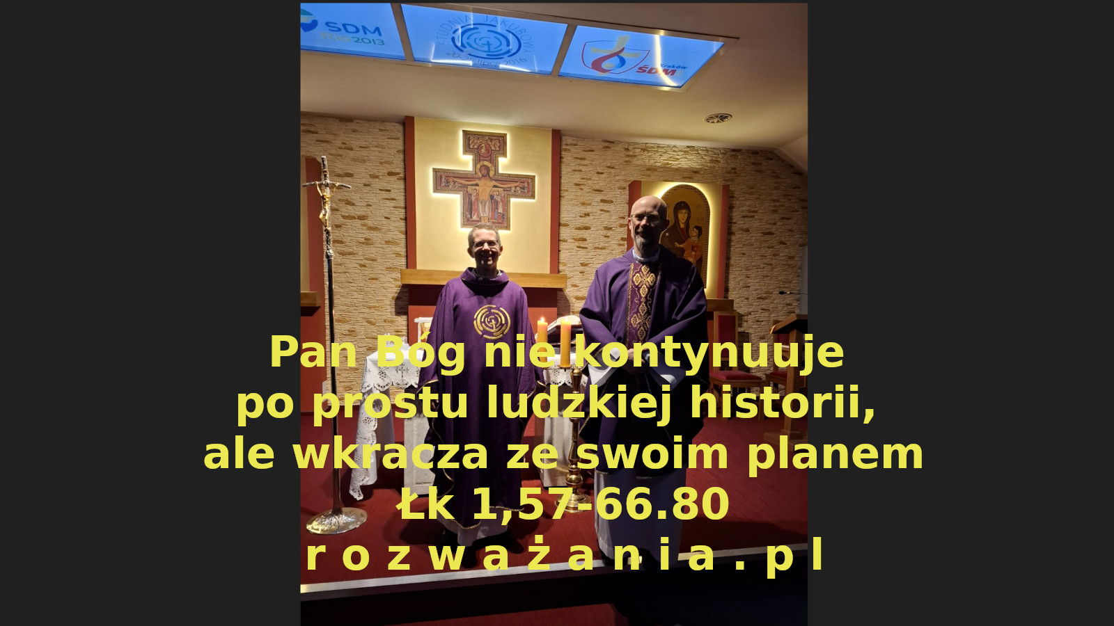 Pan Bóg nie kontynuuje po prostu ludzkiej historii, ale wkracza ze swoim planem. – ilustracja do rozważania biblijnego na 24 czerwca 2026 – Łk 1,57-66.80