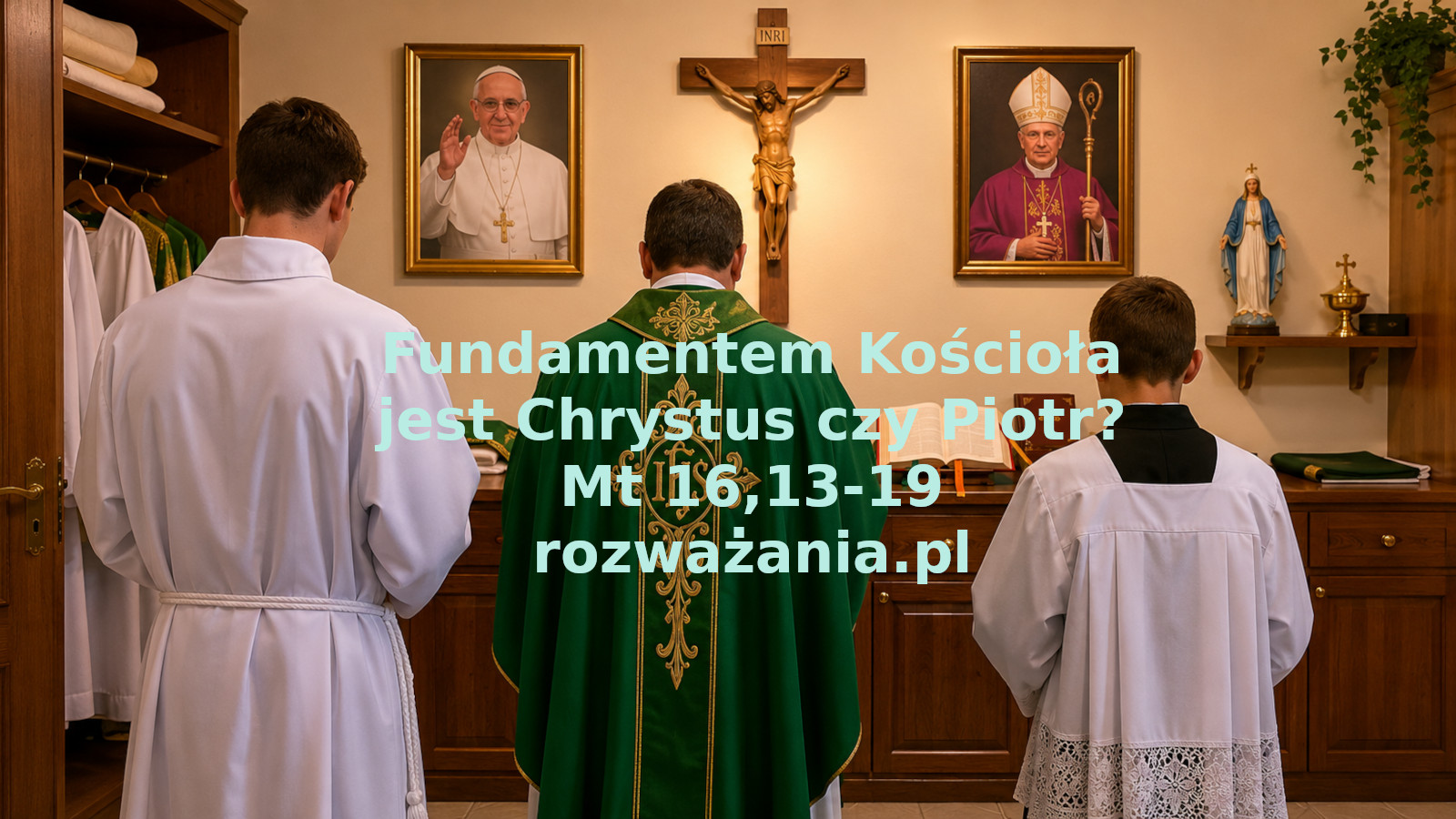 Fundamentem Kościoła jest Chrystus czy Piotr? – ilustracja do rozważania biblijnego na 29 czerwca 2026 – Mt 16,13-19