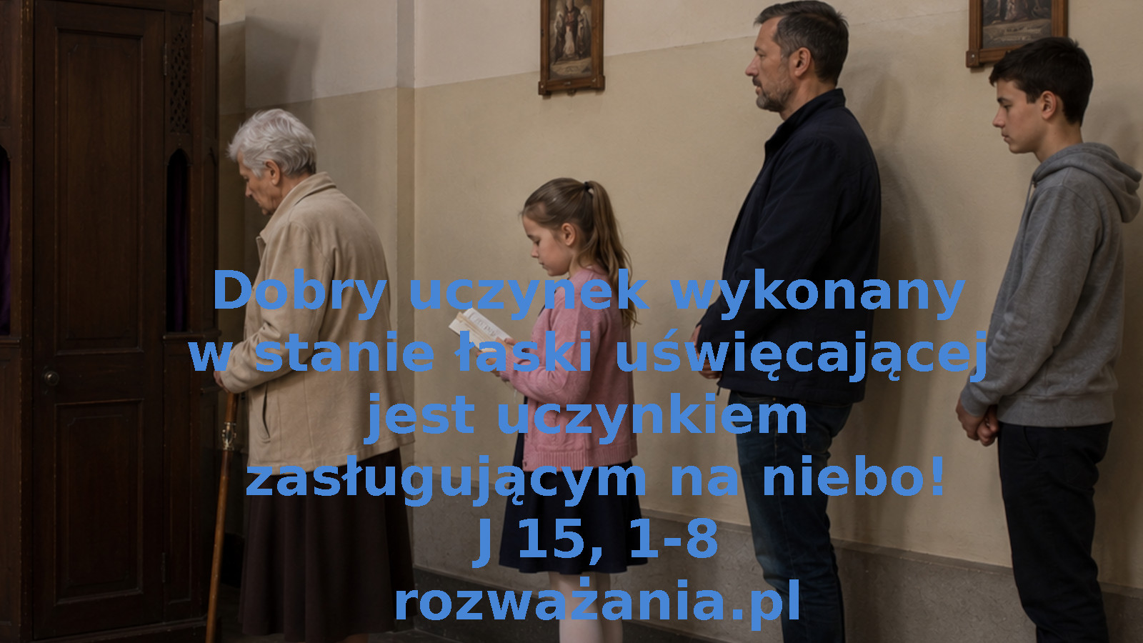 Dobry uczynek wykonany w stanie łaski uświęcającej jest uczynkiem zasługującym na niebo!