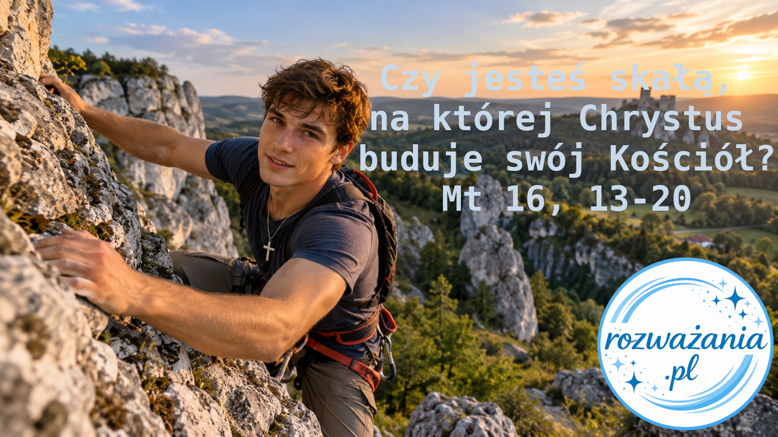 Czy jesteś skałą, na której Chrystus buduje swój Kościół? – ilustracja do rozważania biblijnego na 23 sierpnia 2026 – Mt 16, 13-20