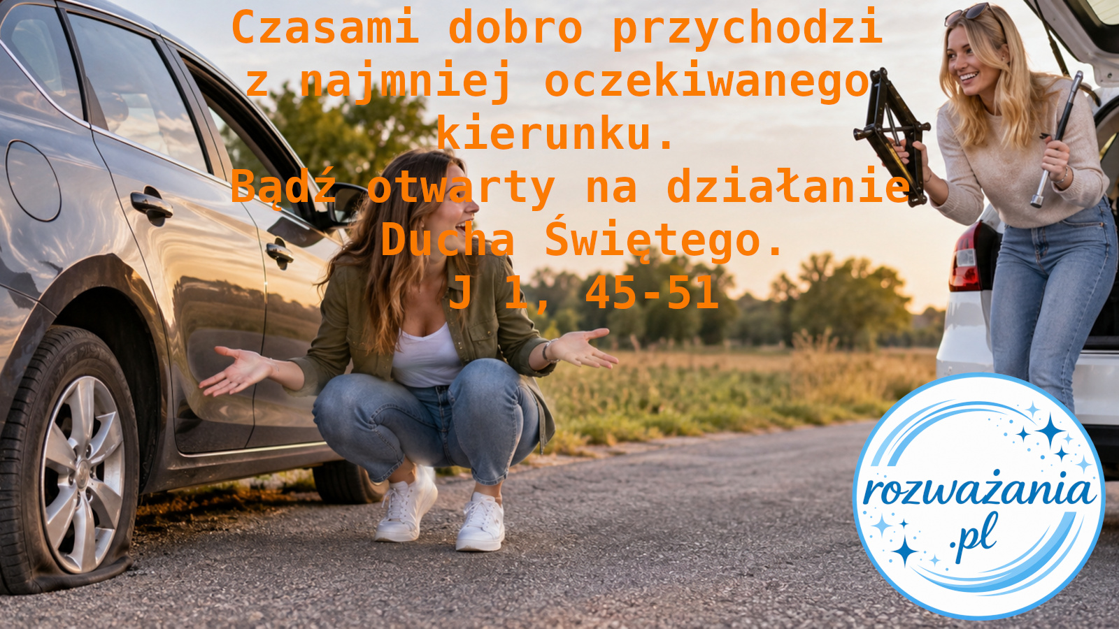 Czasami dobro przychodzi z najmniej oczekiwanego kierunku. Bądź otwarty na działanie Ducha Świętego. – ilustracja do rozważania biblijnego na 24 sierpnia 2026 – J 1, 45-51