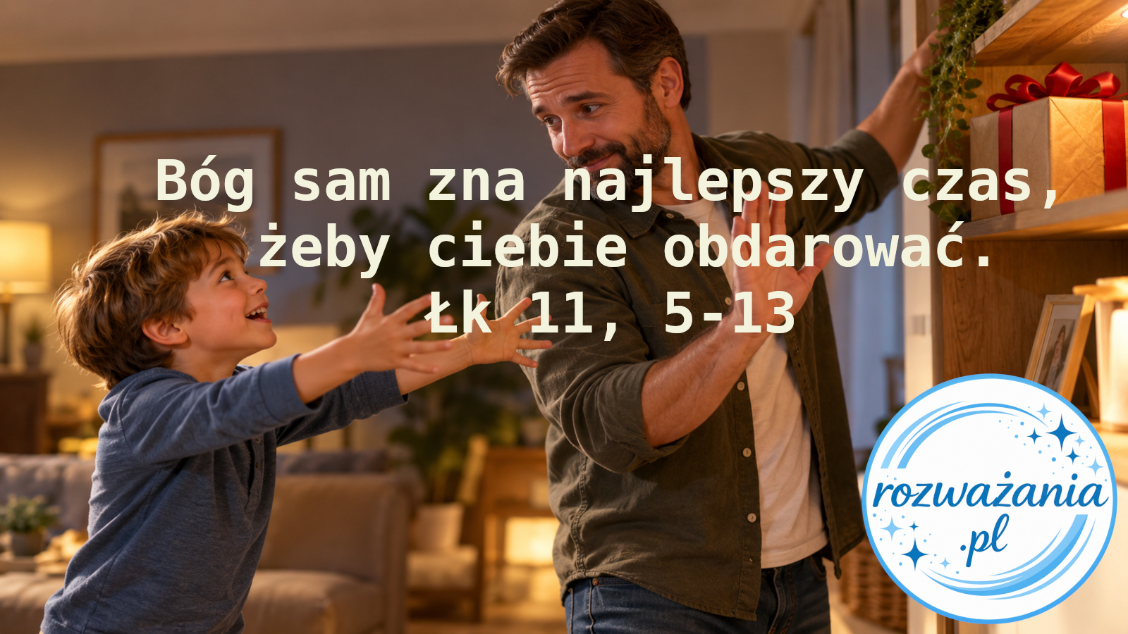 Bóg sam zna najlepszy czas, żeby ciebie obdarować. – ilustracja do rozważania biblijnego na 8 października 2026 – Łk 11, 5-13