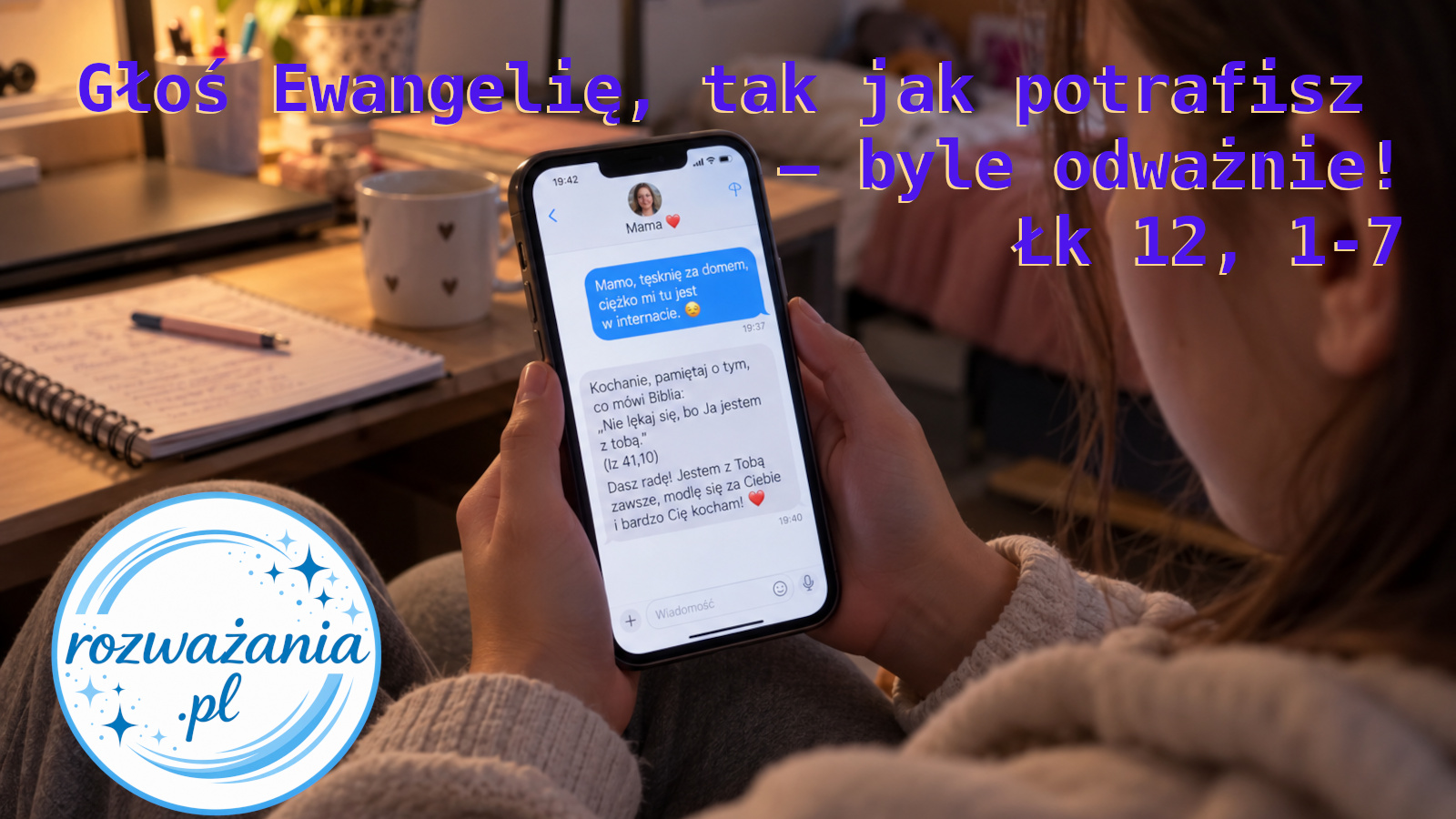 Głoś Ewangelię, tak jak potrafisz – byle odważnie! – ilustracja do rozważania biblijnego na 16 października 2026 – Łk 12, 1-7